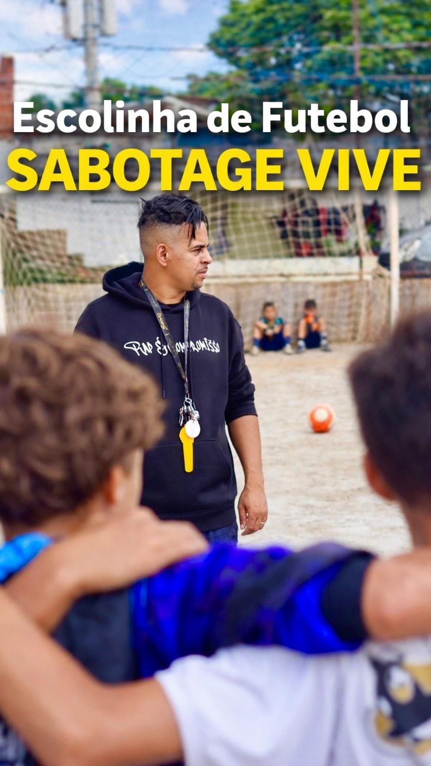 Escolinha de futebol no Instagram